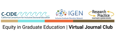 Equity in Graduate Education Virtual Journal Club